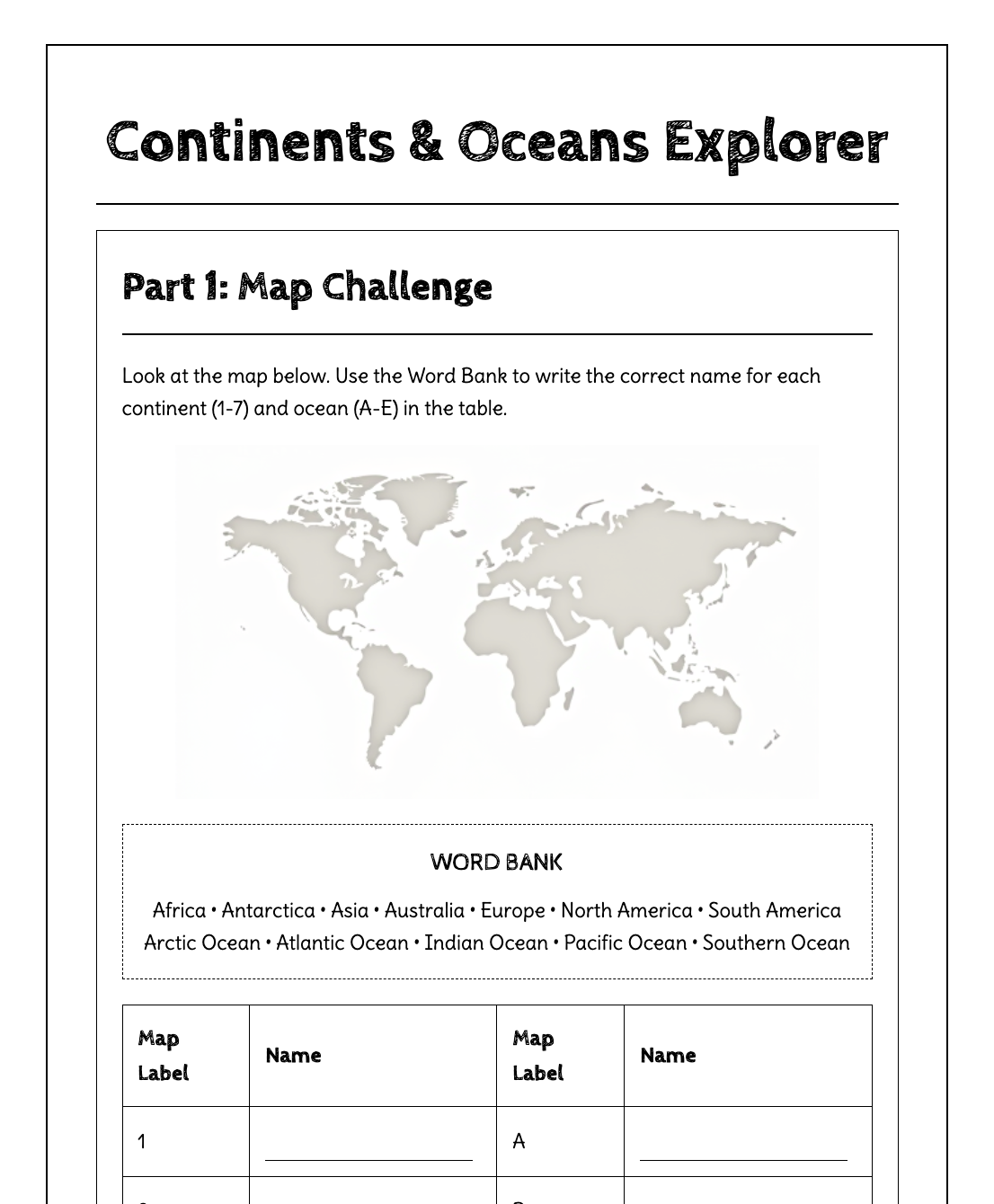 Geography Mapping