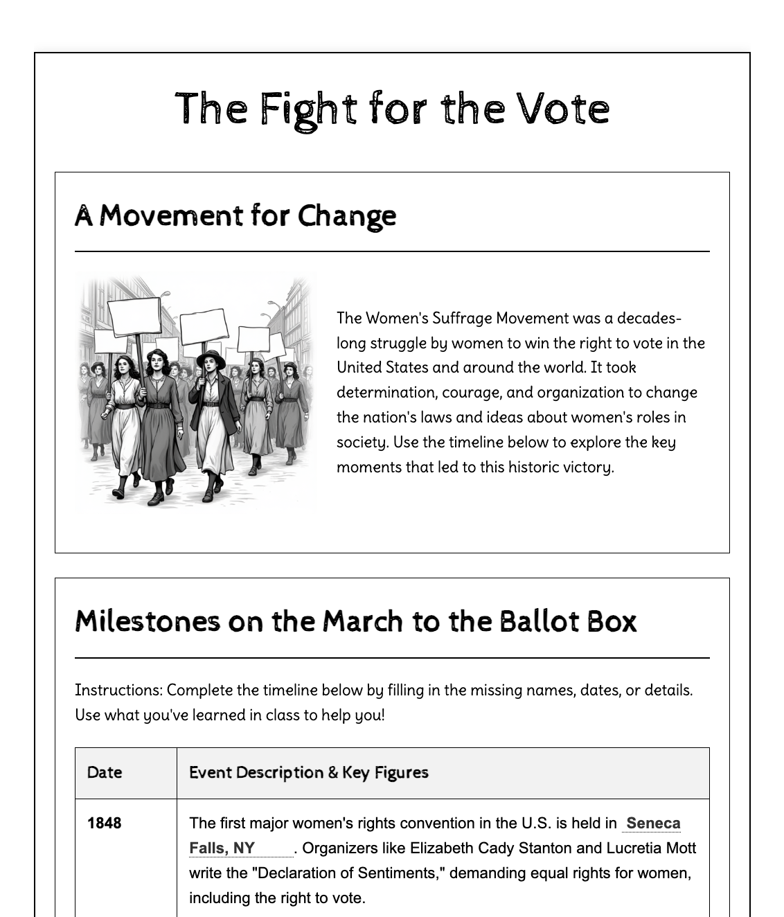 Women's Suffrage